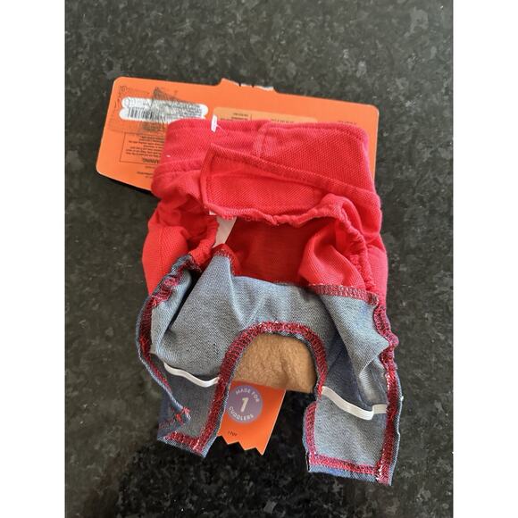 Team Member Jeans Dog and Cat Frontal Costume - Boots & Barkley™ Red Sz S - Picture 3 of 4